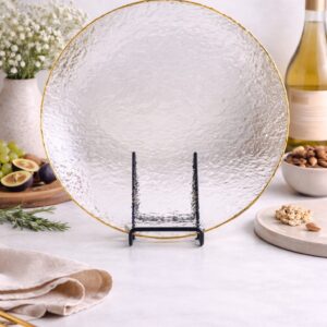 Gold Rim Charger Plate – Clear