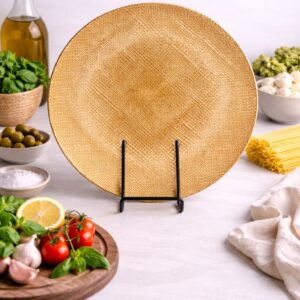 Woven Charger Plate – Natural Gold