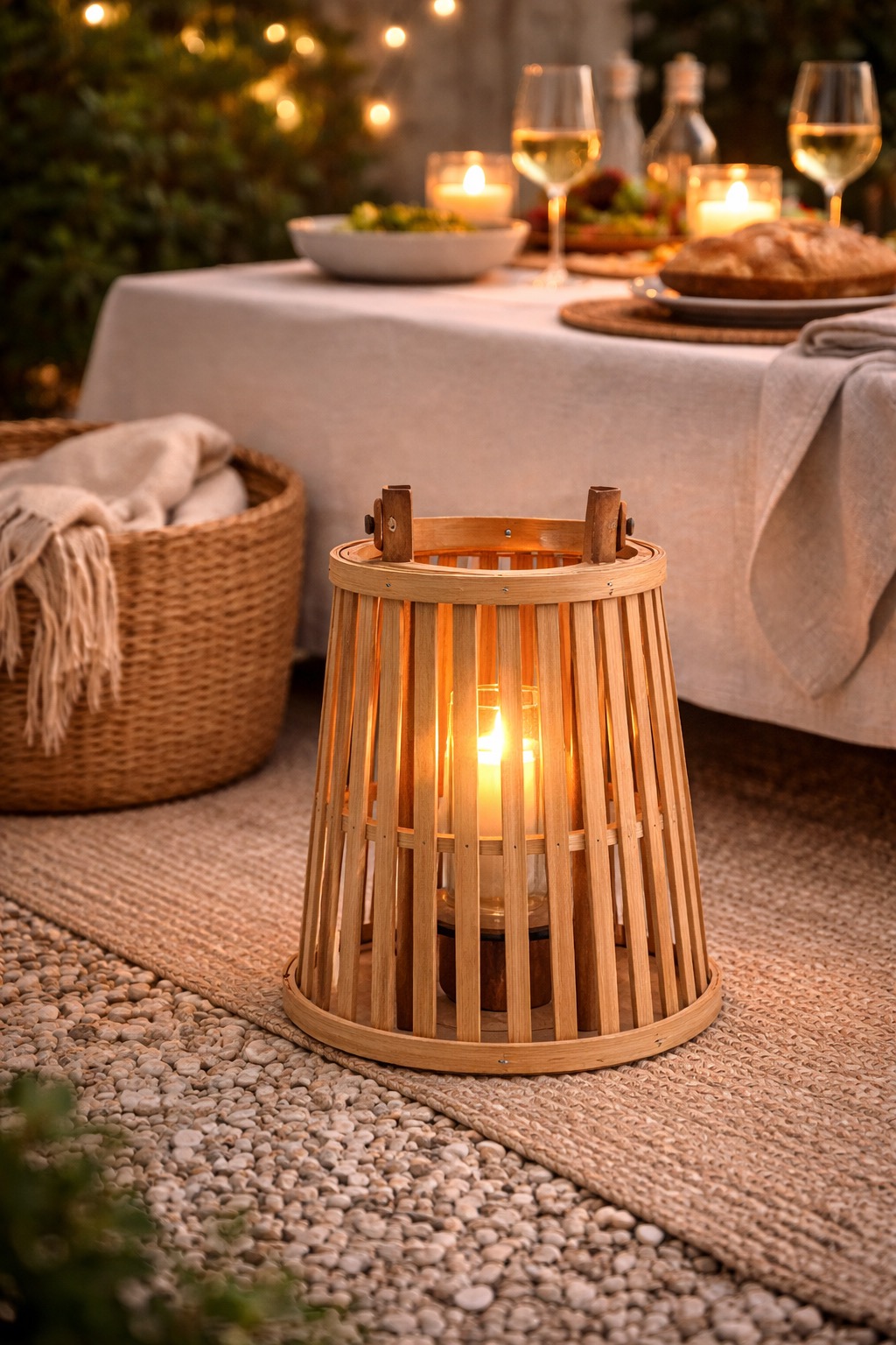 Wood Lantern – Natural