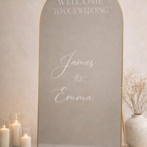 Beverage Station Cart – White (Personalised)