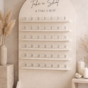 Shot Wall Seating Display – Ivory (Personalised)